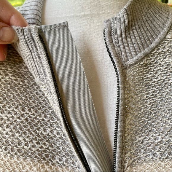 HP🤩⭐️🌷ST JOHN Beautiful Knit zip-up mock turtleneck sweater💗 Lovely tones🌷💗 - Picture 8 of 15